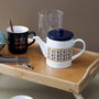 Home Deco Factory Théière Rétro 600 ml en Porcelaine