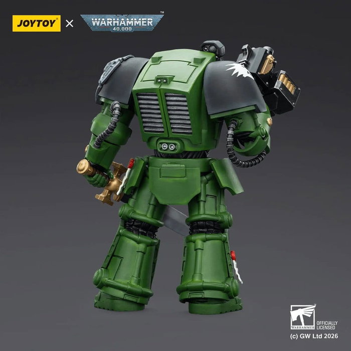 Joy Toy (CN) Warhammer 40,000 figurine Salamanders Terminator avec Épée de puissance et Bolter tempête, 14 cm