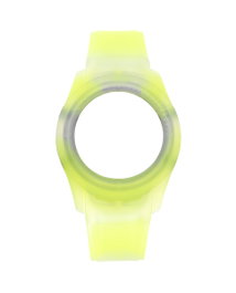 Watxandco Bracelet de montre en silicone jaune 38mm