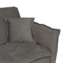 Canapé Convertible Gris 214 x 106 x 84 cm