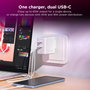 Lenovo Chargeur USB-C 65W avec 2 ports USB-C