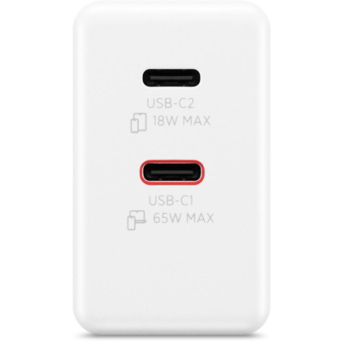 Lenovo Chargeur USB-C 65W avec 2 ports USB-C