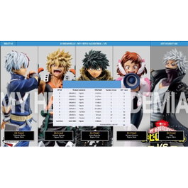Ichiban kuji My Hero Academia - Lot de 80 articles