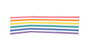 Marbueno Paravent de plage 4 poteaux Acier et Polyester Rayures Multicolores 360x80 cm