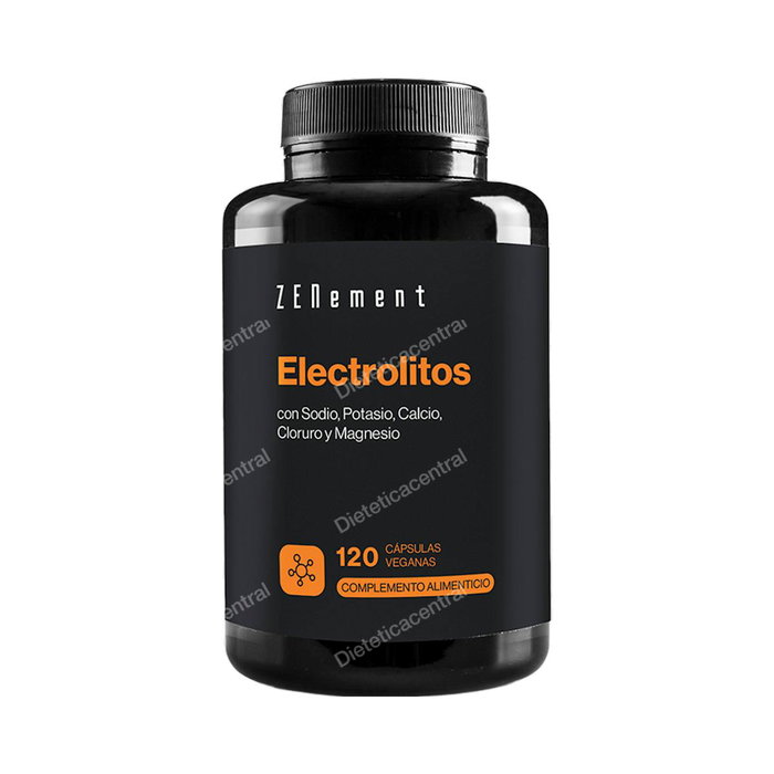 Zenement Electrolitos 120 Vcaps - Complément alimentaire d'électrolytes - Sodium, Potassium, Magnésium, Calcium - 120 capsules végétales Zenement Electrolitos 120 Vcaps - Complément alimentaire d'électrolytes - Sodium, Potassium, Magnésium, Calcium - 120 capsules végétales