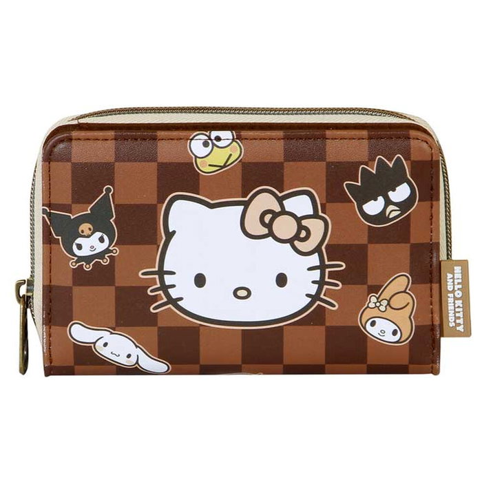 Karactermania Portefeuille Hello Kitty Squares Marron