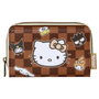 Karactermania Portefeuille Hello Kitty Squares Marron