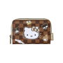Karactermania Portefeuille Hello Kitty Squares en cuir synthétique marron, dimensions 10x15x3 cm