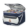 REAL MADRID Sac de transport isotherme pliable pour nourriture - 44,5x33x30,5 cm - Toile Ripstop avec revêtement TPE - Couvercle rigide