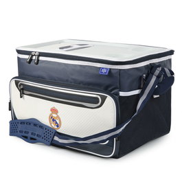REAL MADRID Sac de transport isotherme pliable pour nourriture - 44,5x33x30,5 cm - Toile Ripstop avec revêtement TPE - Couvercle rigide