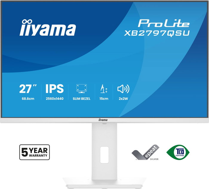 iiyama ProLite XB2797QSU-W1 Blanc