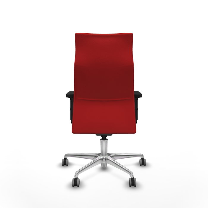Piqueras Y Crespo Fauteuil Albacete Rouge en Similicuir avec Mécanisme Synchrone