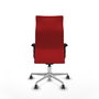 Piqueras Y Crespo Fauteuil Albacete Rouge en Similicuir avec Mécanisme Synchrone