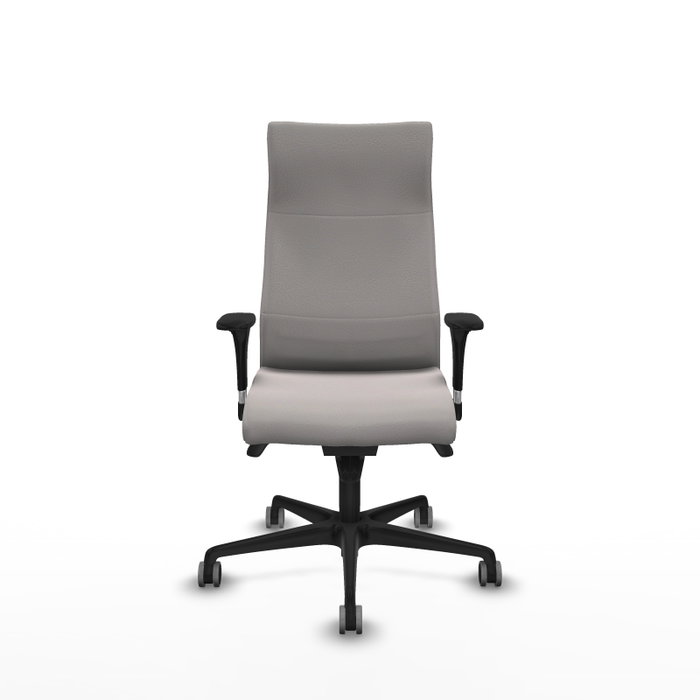 Piqueras Y Crespo Sillón Albacete blanc avec mécanisme Synchro et accoudoirs 1D