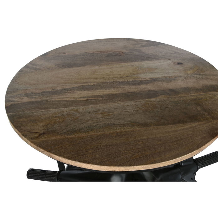 Table d'appoint Home ESPRIT Marron Noir Fer Bois de manguier 116 x 72 x 110 cm