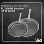 Elo Set de 2 Poêles à Induction 24 cm et 28 cm en Inox 18/10 avec Revêtement Antiadhésif ELODUR Select Sans PFAS - Compatible Tous Feux et Four (240°C)