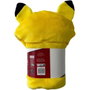 Pokemon Plaid à capuche 3D Pikachu jaune