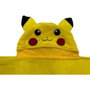 Pokemon Plaid à capuche 3D Pikachu jaune