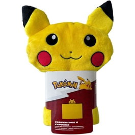 Pokemon Plaid à capuche 3D Pikachu jaune