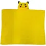 Pokemon - Plaid à Capuche 3D Pikachu - 120 x 150 cm - Ultra doux - Design Coloré