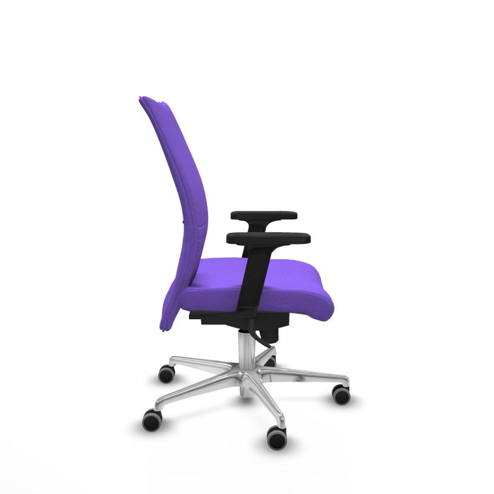 PIQUERAS Y CRESPO Chaise Albacete Confidente Synchro Violette avec Accoudoirs 2D