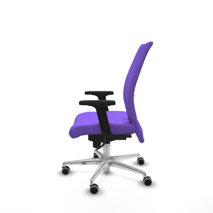 PIQUERAS Y CRESPO Chaise Albacete Confidente Synchro Violette avec Accoudoirs 2D