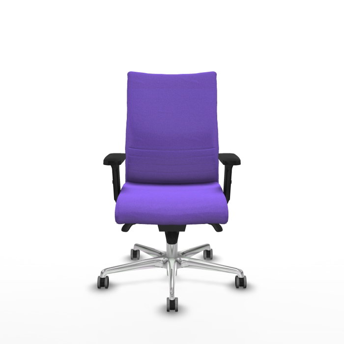 PIQUERAS Y CRESPO Chaise Albacete Confidente Synchro Violette avec Accoudoirs 2D