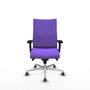 PIQUERAS Y CRESPO Chaise Albacete Confidente Synchro Violette avec Accoudoirs 2D