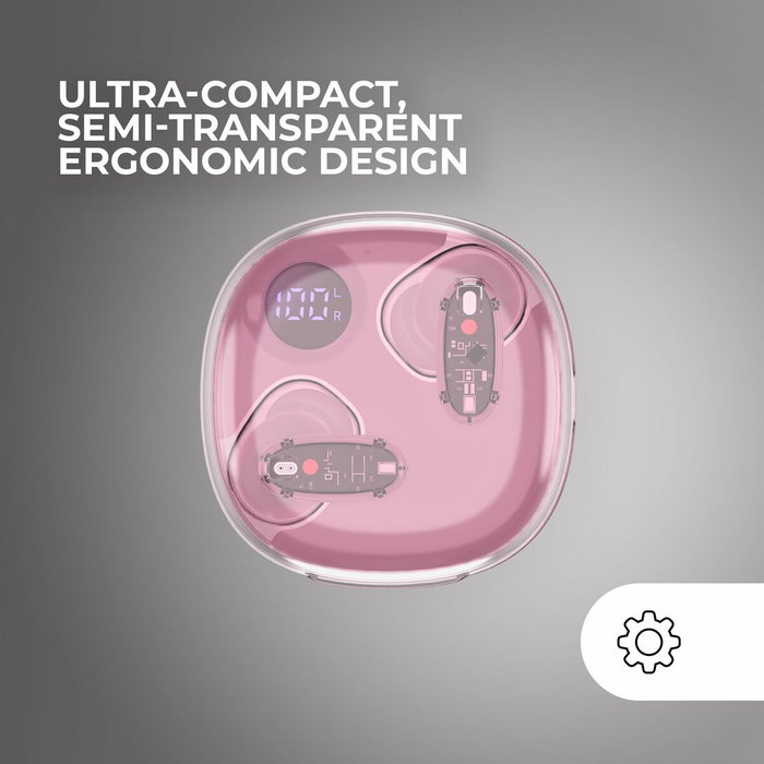 Écouteurs Sans Fil avec Étui de Charge Mars Gaming MHIB2P Rose