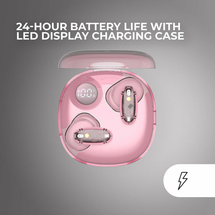 Écouteurs Sans Fil avec Étui de Charge Mars Gaming MHIB2P Rose