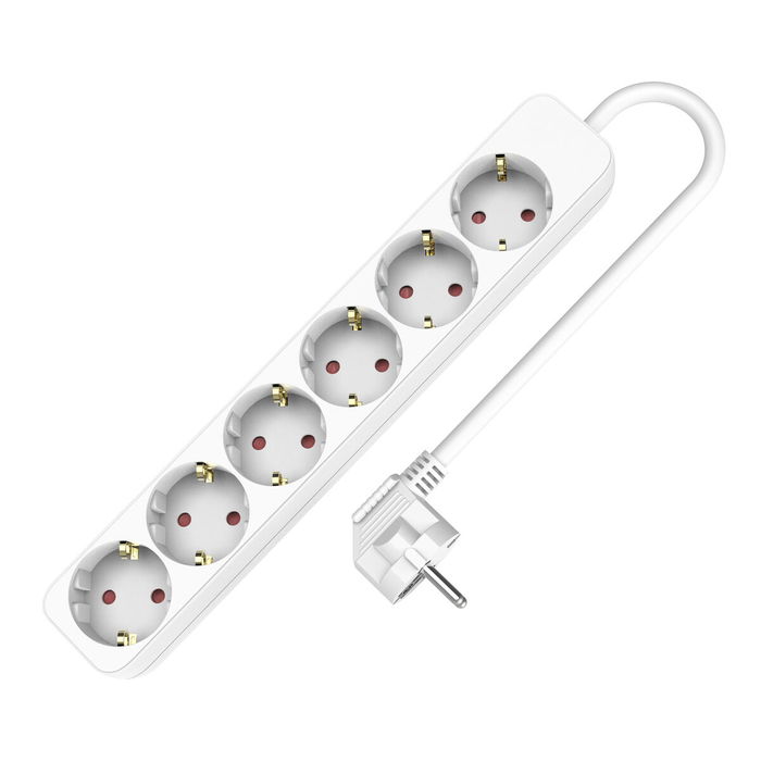 Rallonge 6 prises Schuko sans interrupteur TM Electron TMUAD506 Blanc 3680 W (1,5 m) Rallonge 6 prises Schuko sans interrupteur TM Electron TMUAD506 Blanc 3680 W (1,5 m)