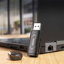 TooQ USB-A 3.0 Lecteur de Cartes SD/TF Noir - Portatif, Plug & Play