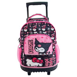 MANENTI Trolley Kuromi & Hello Kitty 44cm