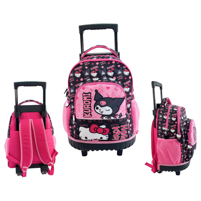 MANENTI Trolley Kuromi & Hello Kitty 44cm