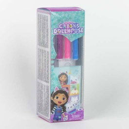 Cerdà - Set de Papeterie Coloriable Gabby's Dollhouse - Trousse de Jeu Créatif pour Enfants 2 à 8 Ans - Rose