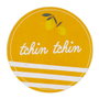 Home Deco Factory Lot de 4 posavasos thème citron, diamètre 10 cm