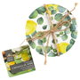 Home Deco Factory Lot de 4 posavasos thème citron, diamètre 10 cm