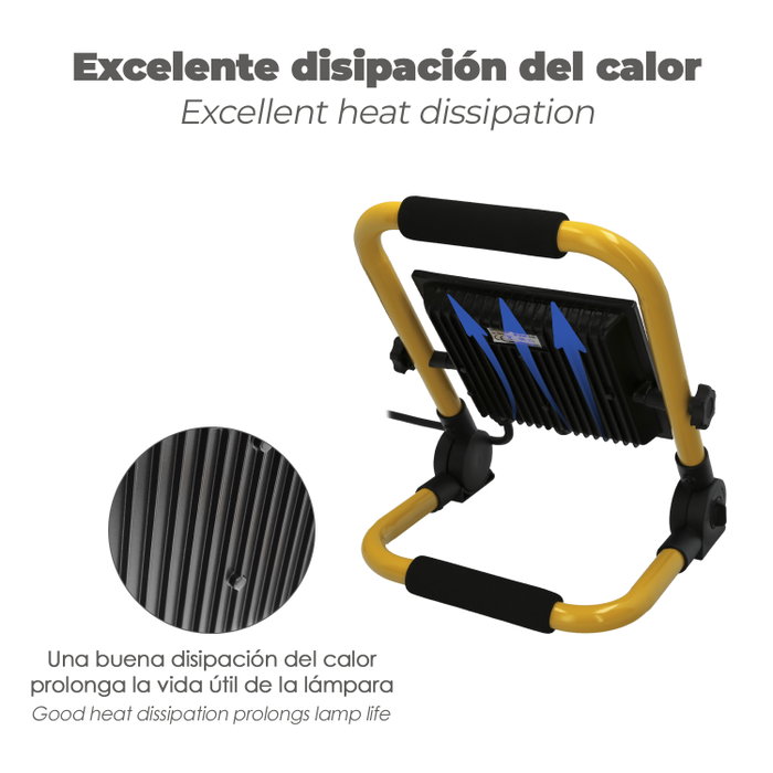 WOLFPACK LINEA PROFESIONAL Projecteur LED Plat 100W 4000K IP65