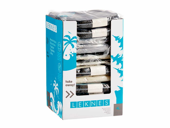 Leknes Glacière 4L avec poche extérieure, couleurs assorties pastel 19x3x19 cm (Set de 12)