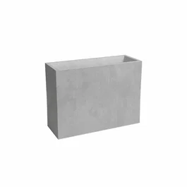 Artevasi Sydney Jardinière Haute en Plastique Gris Clair 80 cm - 50 L - Dimensions 79.5 x 29.5 x 68 cm