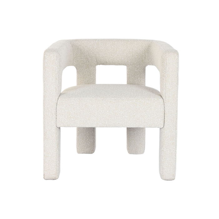 Siège Home ESPRIT Blanc Polyester Bois 67 X 61,5 X 67,5 CM