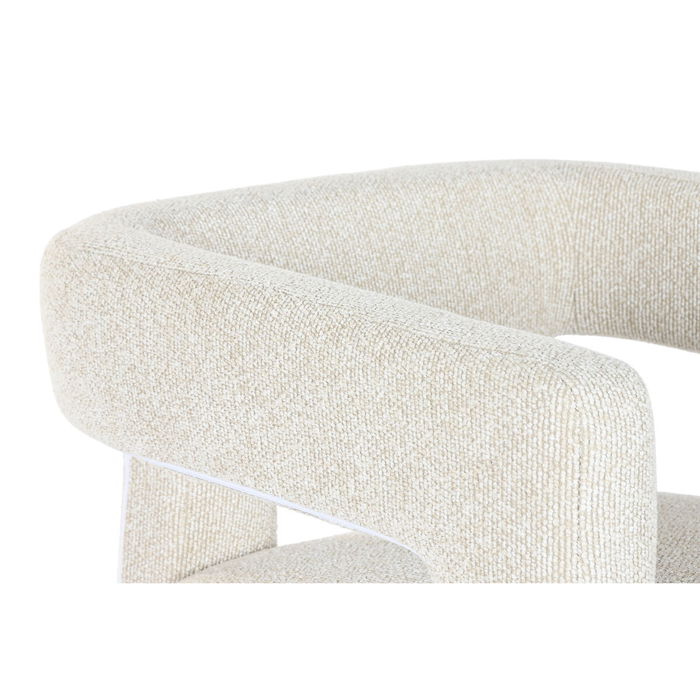 Siège Home ESPRIT Blanc Polyester Bois 67 X 61,5 X 67,5 CM