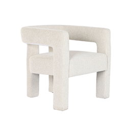 Siège Home ESPRIT Blanc Polyester Bois 67 X 61,5 X 67,5 CM