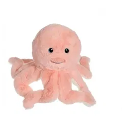 GIPSY TOYS - Peluche Pieuvre Rose, Jouet Doux pour Enfants avec Tentacules, 32 cm