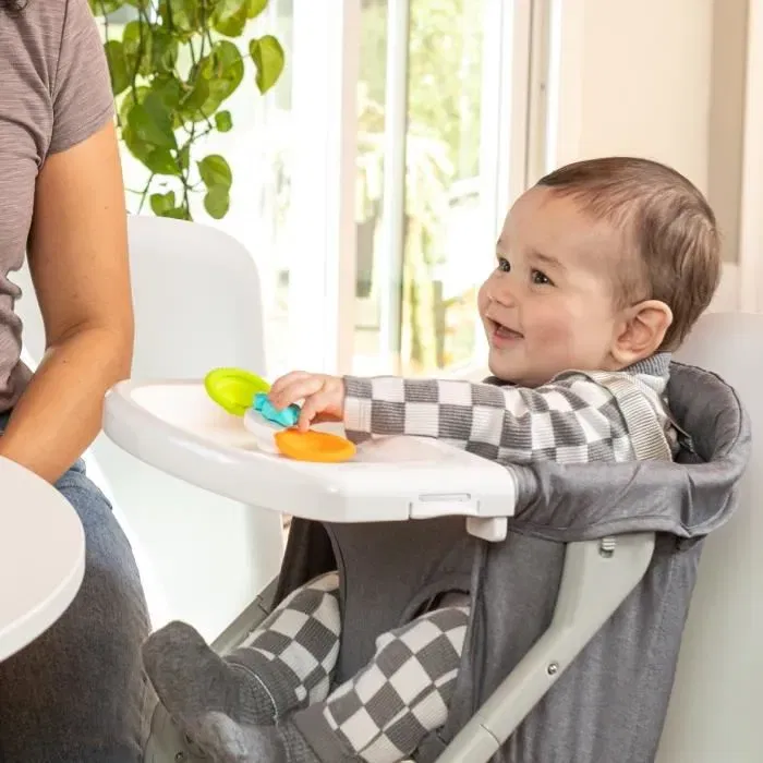 Infantino 305289 Coffret de 3 Spinners en Silicone pour Bébé à Partir de 4 Mois - Jouets de Bain avec Ventouse - Motricité Fine et Éveil Sensoriel