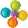 Infantino 305289 Coffret de 3 Spinners en Silicone pour Bébé à Partir de 4 Mois - Jouets de Bain avec Ventouse - Motricité Fine et Éveil Sensoriel