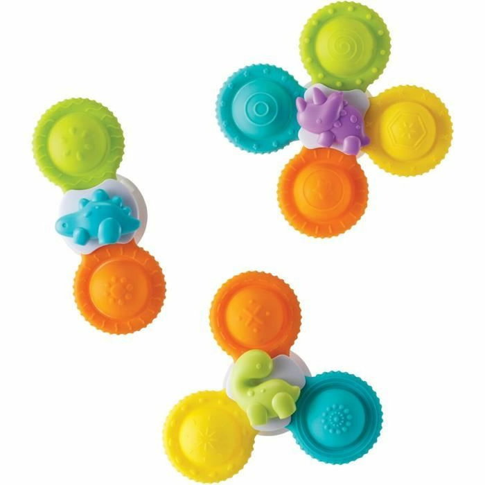 Infantino Coffret de 3 spinners en silicone avec ventouse Infantino Coffret de 3 spinners en silicone avec ventouse
