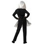 Déguisement Squelette Enfant Fille 7-9 Ans - Ensemble Camisette, Pantalon et Jupe Brillants dans le Noir pour Halloween