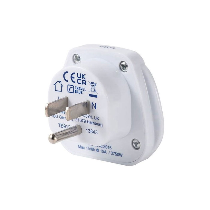 Adaptateur Prise Universelle de Voyage Travel Blue TB-912 États-Unis AC x 1 Adaptateur Prise Universelle de Voyage Travel Blue TB-912 États-Unis AC x 1