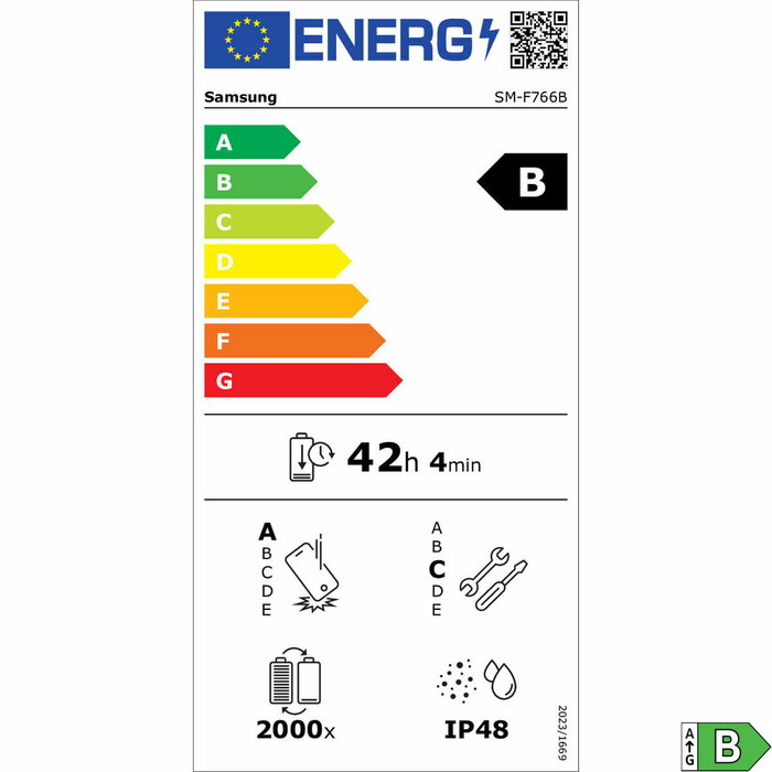 Smartphone Samsung Z FLIP 7 SM-F766B 6,9" Octa Core 12 GB RAM 256 GB Bleu